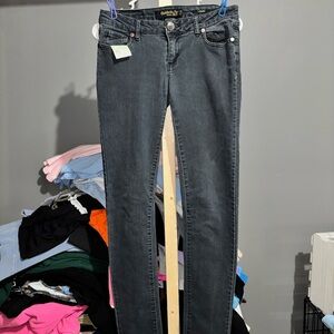 Dark Gray Juniors Skinny Jeans
